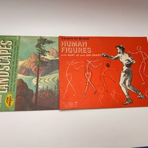 Jon Gnagy Learn to Draw Landscapes + Human Figures Paperback 1962